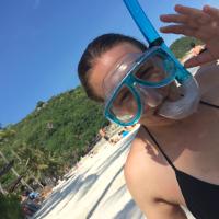 Snorkel maszk próba