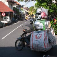 Szokványos robogó rakomány