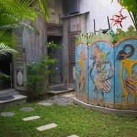 Fürdő a bungaló előtt